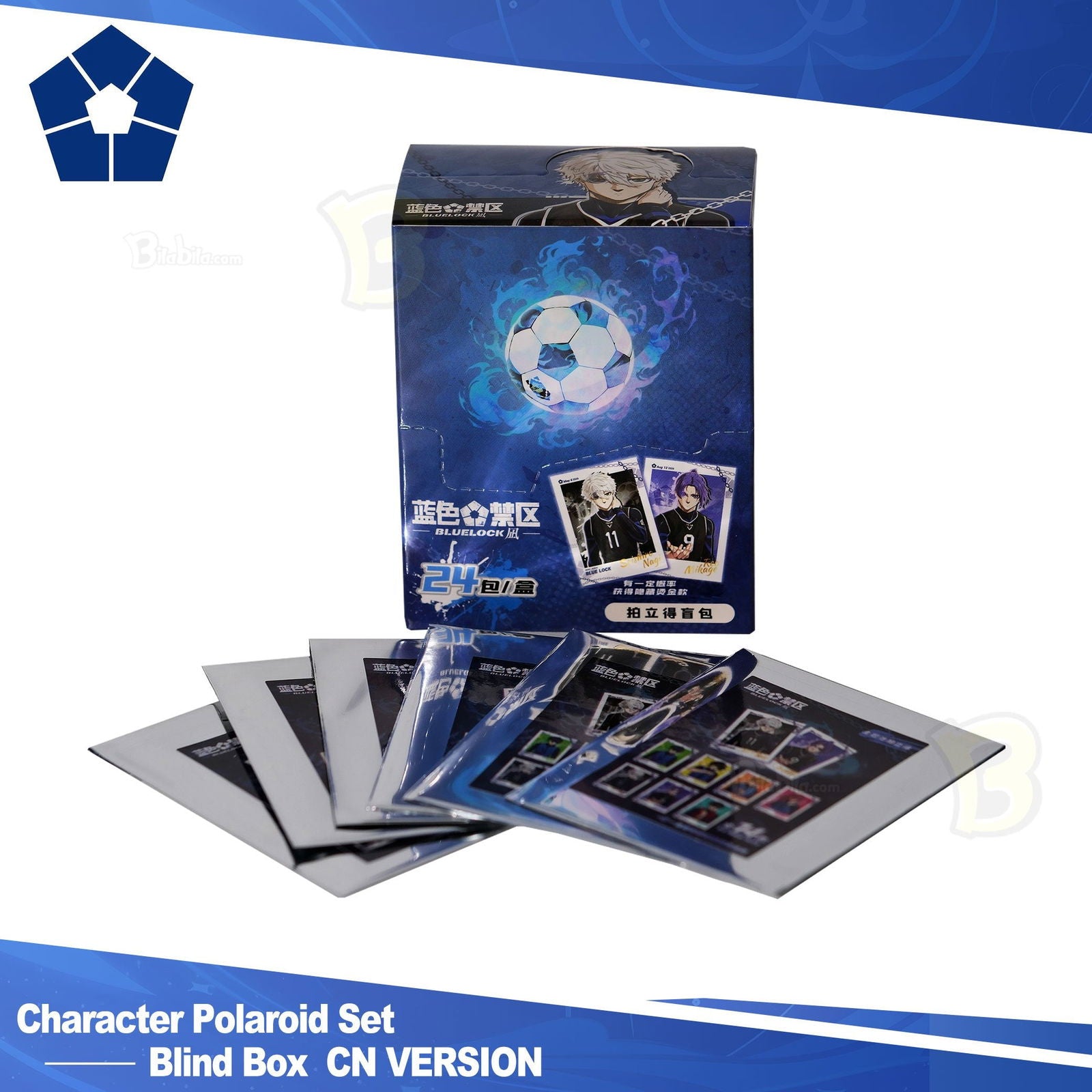 Blue Lock Nagi Theme Pool Polaroid Mystery Box Blue Lock Peripheral CN Genuine with Laser Anti-Counterfeit Label 1pc 1box - BilaBila