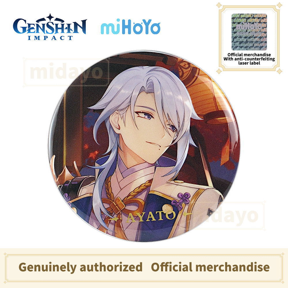 GENSHIN IMPACT Themed Series Character Badge-Kamisato Ayato - BilaBila