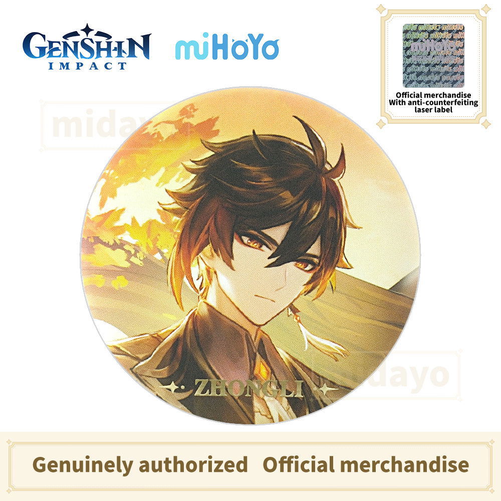 GENSHIN IMPACT Themed Series Character Badge-Zhongli - BilaBila