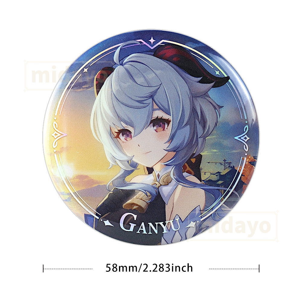 Genshin Impact Character Teaser Series Badge-Ganyu - BilaBila