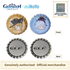 Genshin Impact Fragrant Fantasy Series Chibi Bottle Cap  Badge Set- Furina Navia - BilaBila
