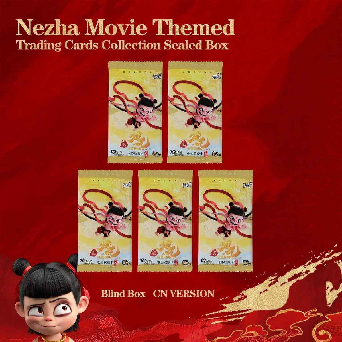 Ne Zha 2 Movie Collection Card KAYOU- Battle the Heavens Pack Anime Merch Blind Box CN Version - BilaBila