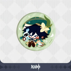 Genshin Impact Chibi Character Series‑Plush Button Badge‑Venti
