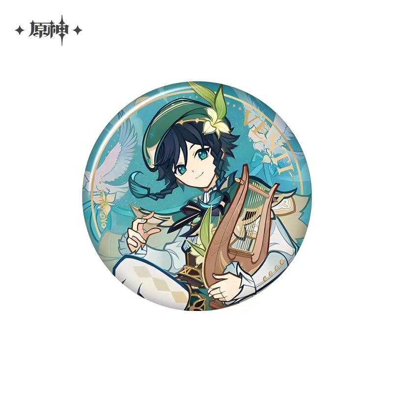 Genshin Impact Genius Invokation TCG Series‑Tinplate Character Badge‑Venti