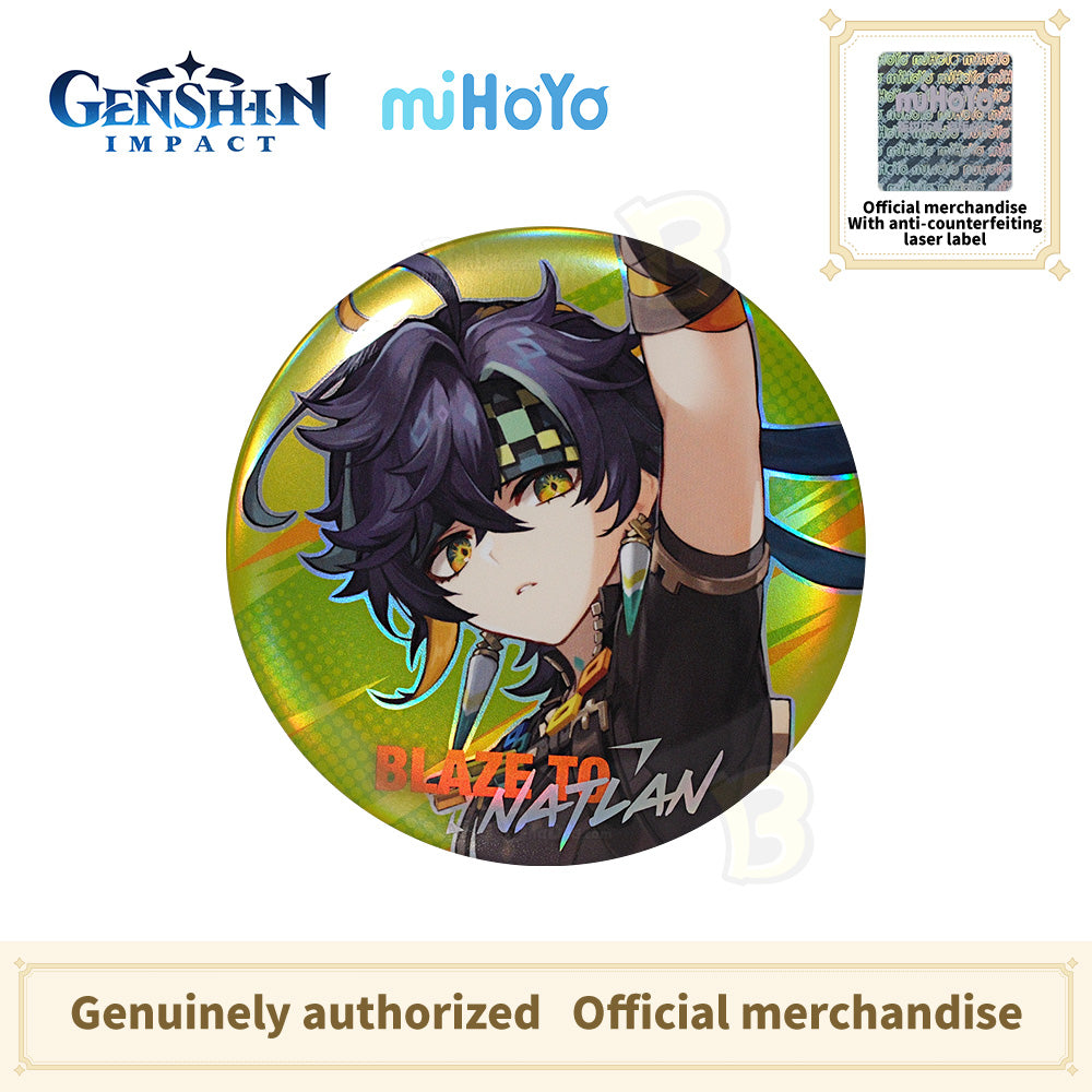 Genshin Impact Spark Natlan series badge Series Character Badge - Kinich Kachina Mualani