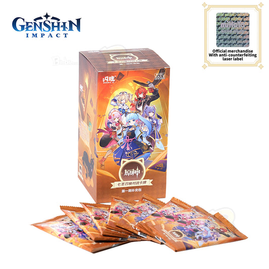 Genshin Impact Genius Invokation TCG Competition Series Battle Cards First Supplement Pack Chinese version Genshin Impact Peripherals, miHoYo Official, Genuine, with Laser Anti-counterfeit Label