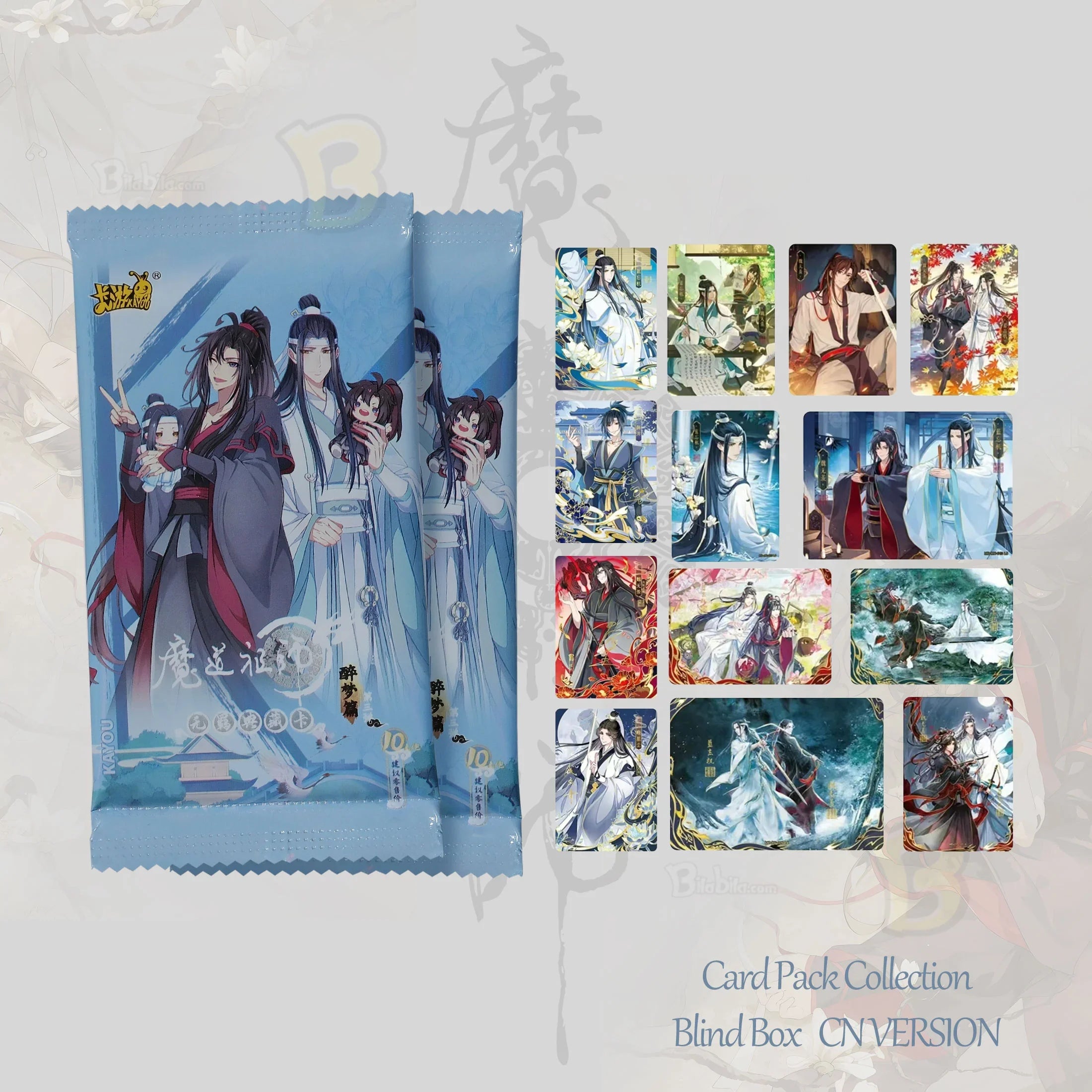 Grandmaster of Demonic Cultivation MDZS Authentic Collectible Card Pack (90 cards) Blind Box Collection Patriarch of Magic Dao Collection: Drunken Dream Chapter CN Edition
