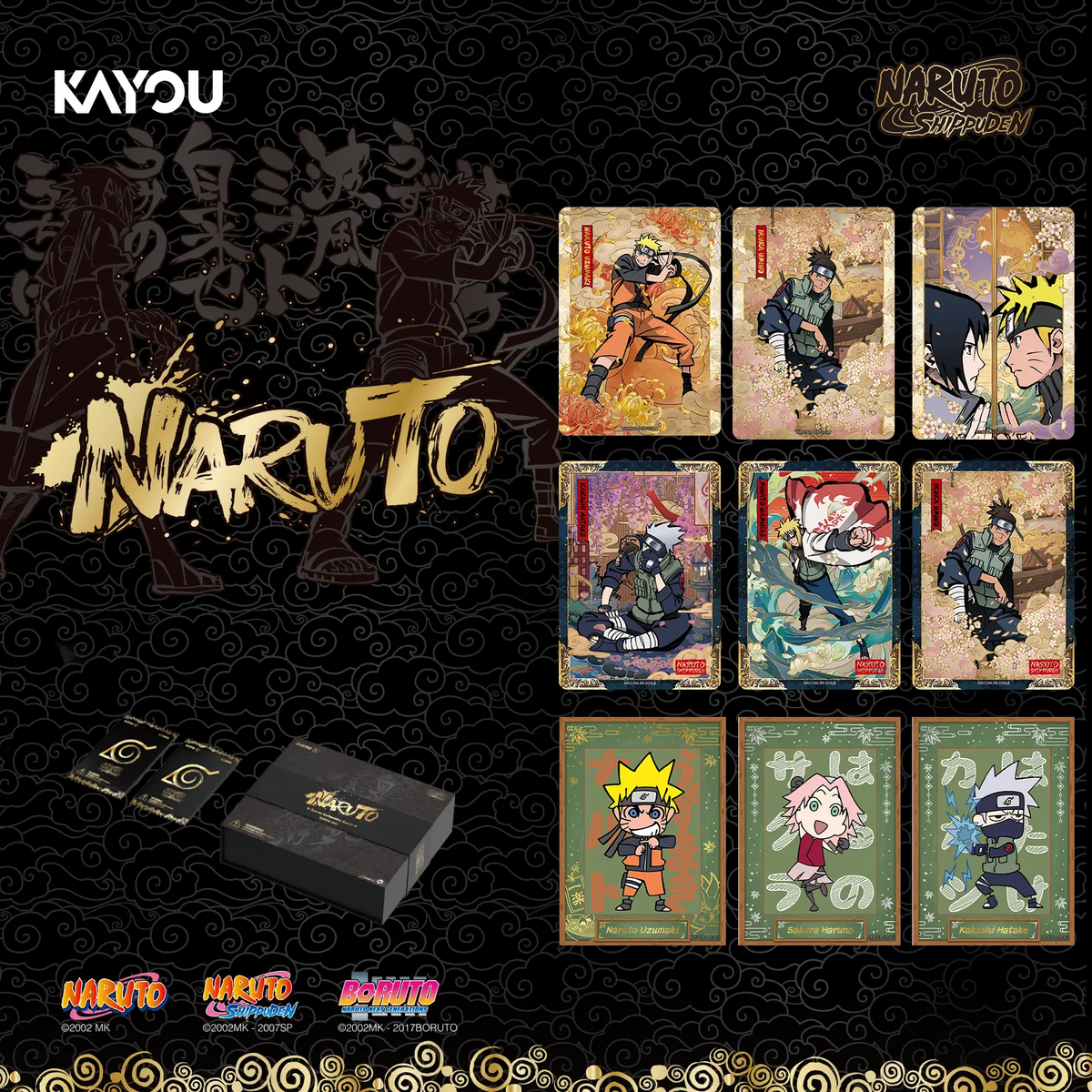 NARUTO-Smriti Collectible Cards-NINJA AGE-Premium Collector Box-001-NA