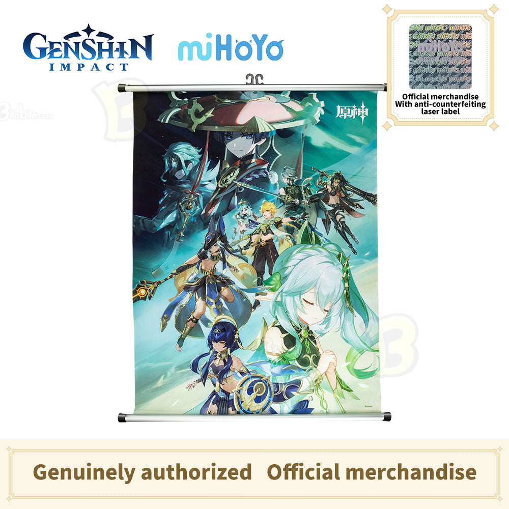 Genshin Impact Poster King Deshret and the Three Magi Wall Scroll Hanging Canvas (Only 1 Left)